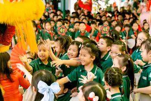 Học sinh Trường Tiểu học Lê Đình Chinh (phường Hòa Cường, TP Đà Nẵng)