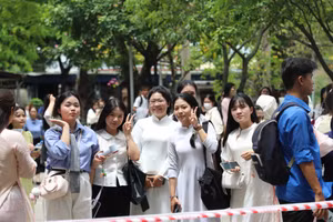 Thí sinh tham dự Kỳ thi năng khiếu của Trường Đại học Sư phạm – Đại học Đà Nẵng. 