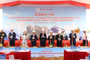 Nghi thức động thổ 5 công trình thuộc Tiểu dự án 1 - khu đô thị Đại học Đà Nẵng.