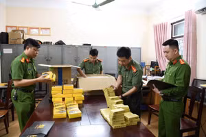 Các sản phẩm của Công ty TNHH thương mại đầu tư Bitney Việt Nam bị lực lượng công an thu giữ (ảnh Công an tỉnh Phú Thọ).