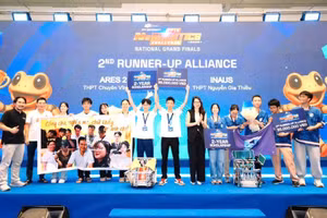 Đội ARES 2 của Trường THPT Chuyên Vĩnh Phúc xuất sắc đoạt giải Á quân cuộc thi FPTU AI & Robotics Challenge 2025.