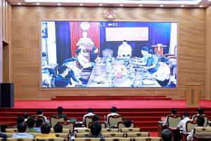 Điểm cầu chính tại Trung tâm Hội nghị tỉnh Phú Thọ