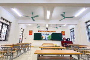 Trường THCS Hạc Trì, TP Việt Trì đã chuẩn bị cơ sở vật chất đầy đủ, sẵn sàng bước vào năm học mới 2024 -22025.