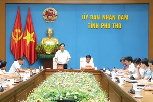 UBND tỉnh Phú Thọ tổ chức hội nghị chỉ đạo công tác giải phóng mặt bằng dự án đường sắt Lào Cai - Hà Nội - Hải Phòng.