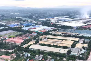 Một góc Khu công nghiệp Thụy Vân tại phường Nông Trang, tỉnh Phú Thọ.