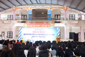 Tại trường Mầm non Hùng Vương (TX Phú Thọ) đã khai mạc Hội thi giáo viên dạy giỏi mầm non cấp tỉnh năm học 2024 - 2025.