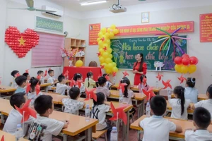 Cô và trò trường Tiểu học Thọ Sơn sẵn sàng bước vào năm học mới 2025 - 2026.