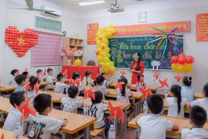 Cô và trò trường Tiểu học Thọ Sơn sẵn sàng bước vào năm học mới 2025 - 2026.