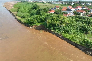 Sạt lở tại xã Tam Nông, tỉnh Phú Thọ.