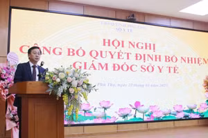 Ông Lê Quang Thọ được bổ nhiệm làm Giám đốc Sở Y tế tỉnh Phú Thọ.