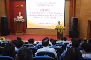 Sở GD&ĐT tỉnh Phú Thọ tổ chức hội nghị tập huấn nghiệp vụ và sử dụng phần mềm quản lý thi, xét công nhận tốt nghiệp THPT, đăng ký tuyển sinh năm 2025.