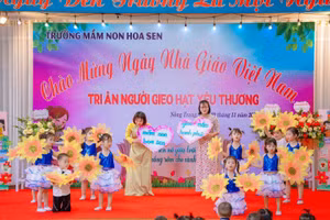 Trường Mầm non Hoa Sen (phường Nông Trang) đẩy mạnh các hoạt động trải nghiệm cho trẻ.