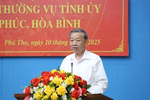 Tổng Bí thư Tô Lâm phát biểu chỉ đạo tại hội nghị.