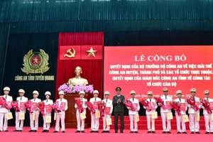 Tuyên Quang: Giải thể 7 cơ quan Công an cấp huyện, thành phố 