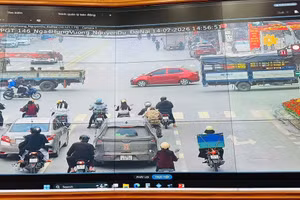 Từ 11h ngày 16/2, hệ thống camera giám sát sẽ trích xuất dữ liệu, xử lý vi phạm TTATGT. (Ảnh: Công an tỉnh Phú Thọ)