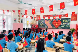 Lớp học trường Tiểu học Cao Xá "Sáng - Xanh - Sạch - Đẹp" sẵn sàng chào đón các em học sinh bước vào năm học mới 2025 - 2026.