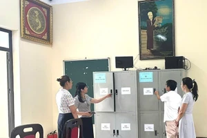 Tại Điểm thi Trường THPT Long Châu Sa (huyện Lâm Thao) đã chuẩn bị đầy đủ cơ sở vật chất đảm bảo Kỳ thi tốt nghiệp THPT năm 2025 diễn ra an toàn.