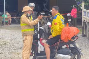 Lực lượng CSGT Công an tỉnh Phú Thọ tăng cường tuần tra, kiểm soát trật tự an toàn giao thông (ảnh: Công an tỉnh Phú Thọ).