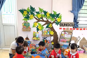 Hoạt động giảng dạy của trường Mầm non Tề Lỗ linh hoạt theo định hướng lấy trẻ làm trung tâm