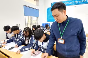 Thầy và trò Trường THPT Hạ Hòa (huyện Hạ Hòa, tỉnh Phú Thọ) tích cực ôn thi tốt nghiệp THPT năm 2025.