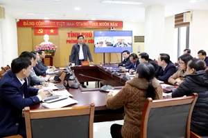 Quang cảnh buổi tiếp công dân.