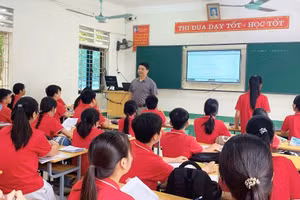 Trường THCS Vĩnh Lại đẩy mạnh ứng dụng công nghệ số trong dạy và học.