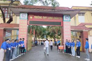 Trường THPT Long Châu Sa (huyện Lâm Thao) sẵn sàng cho kỳ thi tuyển sinh vào lớp 10 năm học 2025 - 2026 (ảnh minh họa).