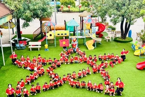 Trường mầm non Tiên Cát sáng, Xanh - Sạch - Đẹp và An toàn.