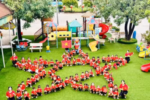 Trường mầm non Tiên Cát sáng, Xanh - Sạch - Đẹp và An toàn.