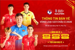 Bán vé trực tuyến xem thi đấu vòng loại Giải Bóng đá U23 châu Á 2026 tại Phú Thọ
