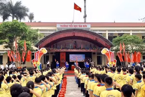 Trường Tiểu học Tân Đức sẵn sàng đón các em học sinh bước vào năm học mới 2025 - 2026.