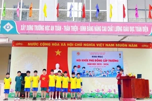 Trường Tiểu học Tiên Kiên khai mạc Hội khỏe Phù Đổng cấp trường năm học 2025 - 2026.