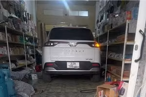 Hiện trường vụ tai nạn.