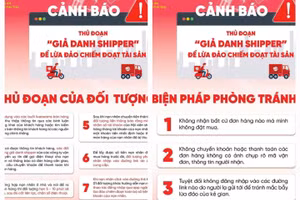 Cảnh báo thủ đoạn lừa đảo mới qua thủ đoạn giả danh shipper. (Ảnh: CA Phú Thọ)
