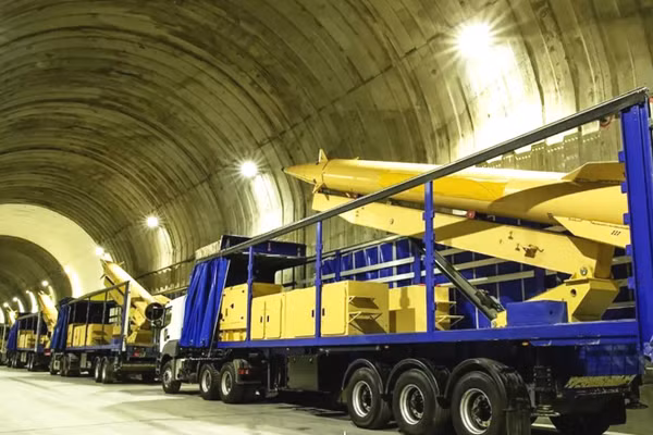 Căn cứ tên lửa ngầm của Iran.