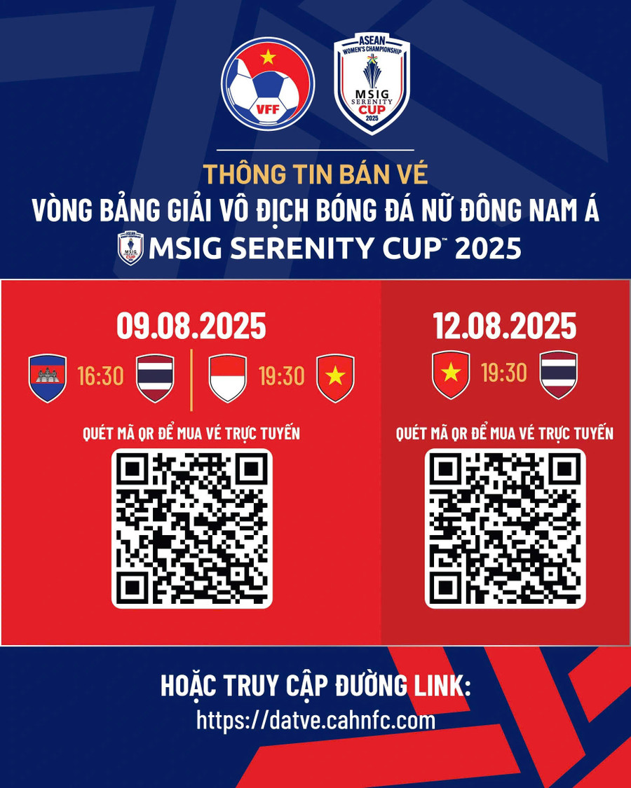 Ngoài mua trực tiếp tại sân, khán giả có thể mua vé trực tuyến thông qua website https://datve.cahnfc.com, hoặc qua ứng dụng. z6887357675972-950e790c3e62e9d6c0e2f6a3dce6328c.jpg
