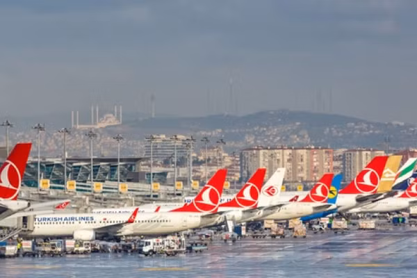 Hàng chục du khách Nga không thể bay trở về Moscow từ sân bay Istanbul do vụ nổ tàu, ngày 28/11/2025.