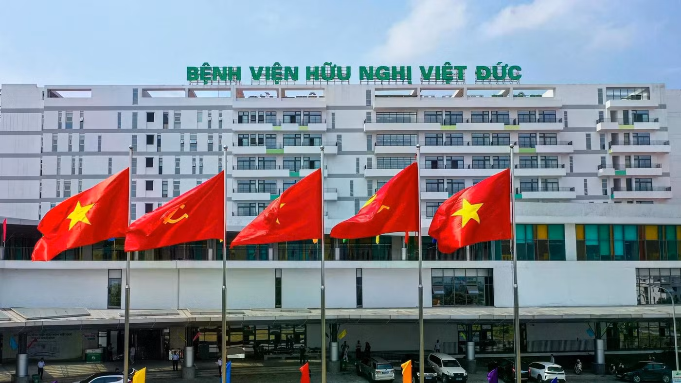 Bệnh viện Hữu nghị Việt Đức cơ sở Ninh Bình chính thức đi vào hoạt động từ ngày 9/7. Ảnh: BVCC.