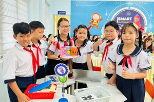 Giờ học của học sinh Trường Tiểu học Thuận Kiều (phường Đông Hưng Thuận, TPHCM).