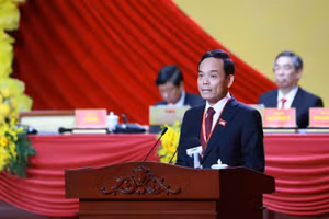 Bí thư Thành ủy TPHCM Trần Lưu Quang phát biểu bế mạc đại hội. Ảnh: BTC.