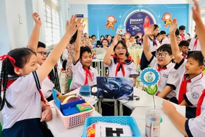 Tiết học của học sinh Trường Tiểu học Thuận Kiều (phường Đông Hưng Thuận, TPHCM).