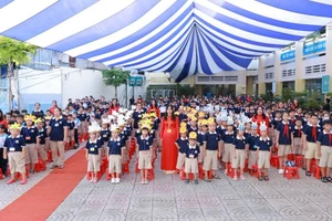 Học sinh Trường Tiểu học Phan Văn Trị.