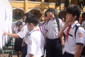 Học sinh TPHCM tham gia kỳ thi tuyển sinh lớp 10 năm học 2025-2026.