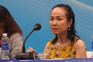 Bà Nguyễn Thị Út Em, Chủ tịch Hội đồng Trường Quốc tế Mỹ Việt Nam. Ảnh: CP.