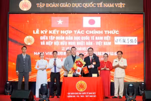 Tập đoàn GDQT Nam Việt ký kết hợp tác với Hiệp hội Hữu Nghị Nhật Bản-Việt Nam.