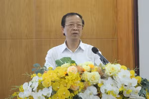 Thứ trưởng Phạm Ngọc Thưởng phát biểu tại buổi làm việc.