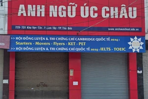 Trung tâm ngoại ngữ Úc Châu đã đóng cửa và cắt liên lạc với phụ huynh hơn một tuần qua, sau khi thu hàng tỷ đồng học phí.