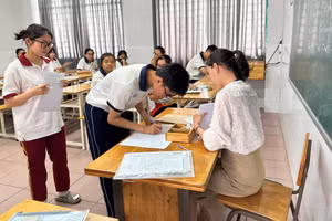 Học sinh tỉnh Đồng Nai tham gia kỳ thi tốt nghiệp THPT năm 2024. Ảnh: CN.