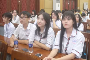 Học sinh tham dự vòng chung kết cuộc thi hùng biện tiếng Nhật năm học 2025-2026.