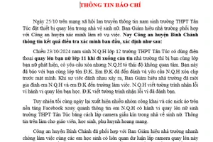 Thông tin báo chí về vụ việc.